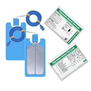 Plaques de mise à la terre électriques jetables en mousse bleue pour ESU, plaque négative bipolaire à usage chirurgical Valleylab avec câble de 3,0 m - Product Image 1