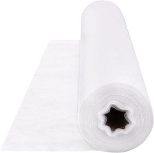 Rouleau de draps médicaux jetables en PP non tissé respirant pour table d'examen, clinique, spa, massage – Blanc, rose, bleu - Product Image 1