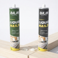 Colle liquide BILIN 300ml haute adhérence sans clouage, adhésif robuste et écologique pour panneaux WPC et travaux de menuiserie