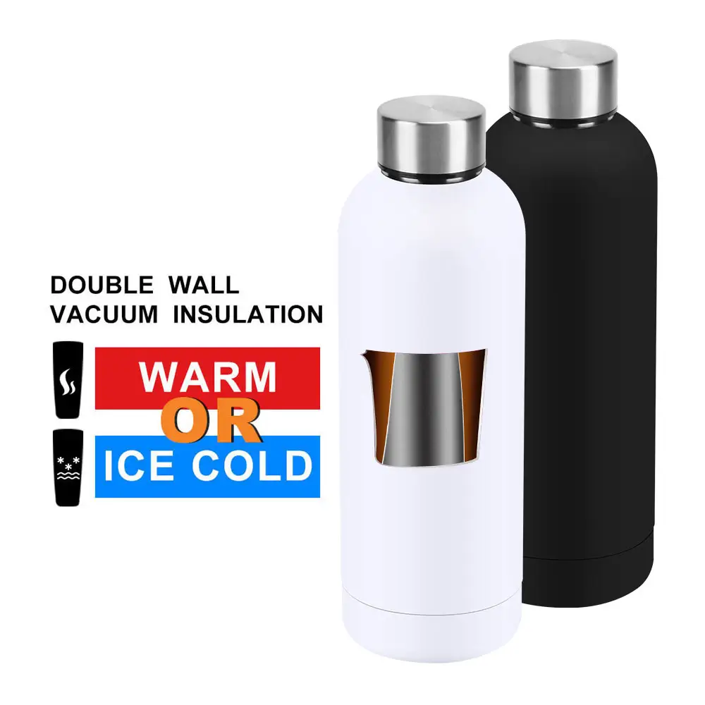 2023 High Quality Hot Sale Niedriger Preis Edelstahl Sport Travel Wasser flasche Schöne Silber Luxus Vakuum flasche