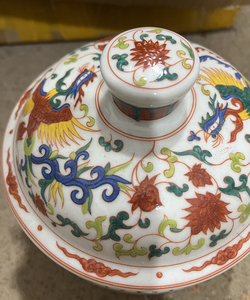 โถเซรามิกลาย<span class=keywords><strong>มังกร</strong></span>สีสันสดใสหม้ออาหารลายมังกรโบราณของจีน - Product Image 5