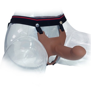 لعبة جنسية للبالغين من السيليكون بطول 6.7 بوصة مع حزام قابل للتعديل وتصميم مجوف لتأخير القذف وتمديد الأعضاء الذكرية - Product Image 3