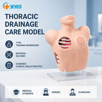 Modèle de formation aux soins de drainage thoracique, simulateur d'opération de drainage thoracique pour la pratique des compétences cliniques en soins infirmiers CE ISO