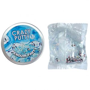 <b>Jelly</b> <b>Clear</b> Slime Putty Toy Soft Elastic Relaxing Christmas Stocking Stuffer Private Label Retail Window Refill - Product Image 5
