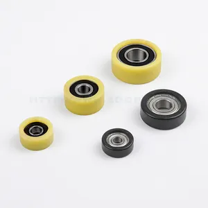 Professional durable plastic nylon guide wheel cnc machining nylon pulley wheel and pu wheel