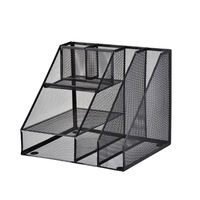 Modelo 023, Bandeja de Archivo Metálica de Escritorio, Soporte para Documentos A4, Resistente al Desgaste, Organizador de Almacenamiento de Datos para Oficina