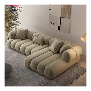 Divano a forma di L per il tempo libero domestico comodo angolo a forma di L di lusso divano letto mobili per il tempo libero combinazione di mobili - Product Image 3