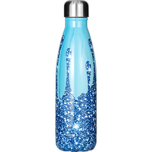 Stainless Steel Insulated Tumbler 304 Bullet Shape Travel Water <b>Bottle</b> With Glitter Design 500Ml - Product Image 2
