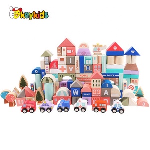 2024 nouvelle arrivée bâtiment maison jouet <span class=keywords><strong>en</strong></span> <span class=keywords><strong>bois</strong></span> château pour enfants W13A212 - Product Image 3