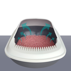 Caja de arena desmontable y duradera <span class=keywords><strong>para</strong></span> gatos y mascotas, lavamanos semicerrado, elegante y grueso, antisalpicaduras, de gran espacio - Product Image 4