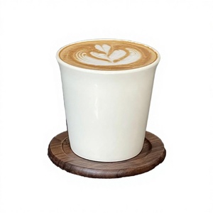 Taza de Café de Cerámica Lisa de Porcelana de Grado Alimenticio con Borde Ergonómico Ancho y Esmalte Brillante Resistente a los Arañazos para el Café Diario - Product Image 5