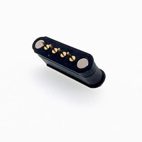 Conector magnético Longitud personalizada Carga USB a prueba de agua Transmisión DE DATOS Pogo Pin Cable con 2 3 4 5 6 7 8 9 10 Pin Carga