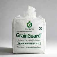 Sac de stockage hermétique en polyéthylène FIBC pour évacuation des eaux pluviales, résistant à l'humidité et aux gaz, solution sans produits chimiques pour le stockage des cultures organiques