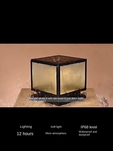 เสาไฟพลังงานแสงอาทิตย์15W มีหลายขนาดกันน้ำใช้ตกแต่ง Ip65สวนภูมิทัศน์พื้นดินเสาไฟ LED กันน้ำ - Product Image 6