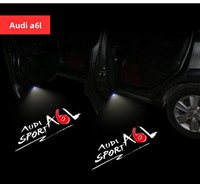 Projecteur de bienvenue pour portière de voiture, lampe laser de courtoisie, lumière d'ambiance pour Audi A3 A4 A5 A6 A7 Q3 Q5 Q7