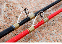 Joran Pancing Laut Ultra Keras Ujung Fiberglass Solid Aksi Lambat Sedang untuk Memancing di Laut Panjang 1.65m-2.1m Peralatan Kapal
