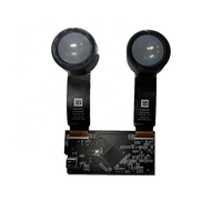 Binokular tertambah FOV, 90 derajat mikrotech Mipi modul optik panekuk tipe-c dengan tampilan OLED untuk kacamata AR HUD