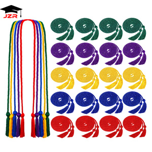 <span class=keywords><strong>Cordons</strong></span> d'honneur de remise de diplôme de haute qualité en or et vert forêt avec pompon, 68 pouces de long, vente en gros d'usine - Product Image 2