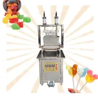 Mini máquina de doces de laboratório, pedal de controle de doces dura depósito de doces semi automático pirulito