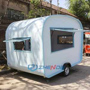 Food Truck per Catering Completamente Attrezzato, Rimorchi per Tacos, Cucina Mobile, Carretto per Pizza e Caffè, Camion per Gelati e BBQ, Rimorchio Economico per Cibo Mobile - Product Image 3