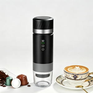 เครื่องชงกาแฟเอสเพรสโซแบบพกพา แบตเตอรี่ถอดได้ 3 in 1 พร้อมระบบทำความร้อนในตัว ใช้กับแคปซูลกาแฟ เครื่องชงกาแฟพกพา แรงดัน 20 บาร์ สำหรับการเดินทาง - Product Image 1