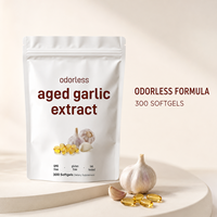 Huile d'ail en gélules molles, 300 gélules, supplément énergétique et antioxydant pour adultes, qualité alimentaire, en flacon, pour la santé