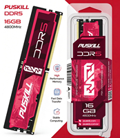 PUSKILL DDR5 16 Go 4800 MHz 5600 MHz/6400 MHz Module de mémoire RAM UDIMM pour PC de bureau, mise à niveau pour PC de jeu