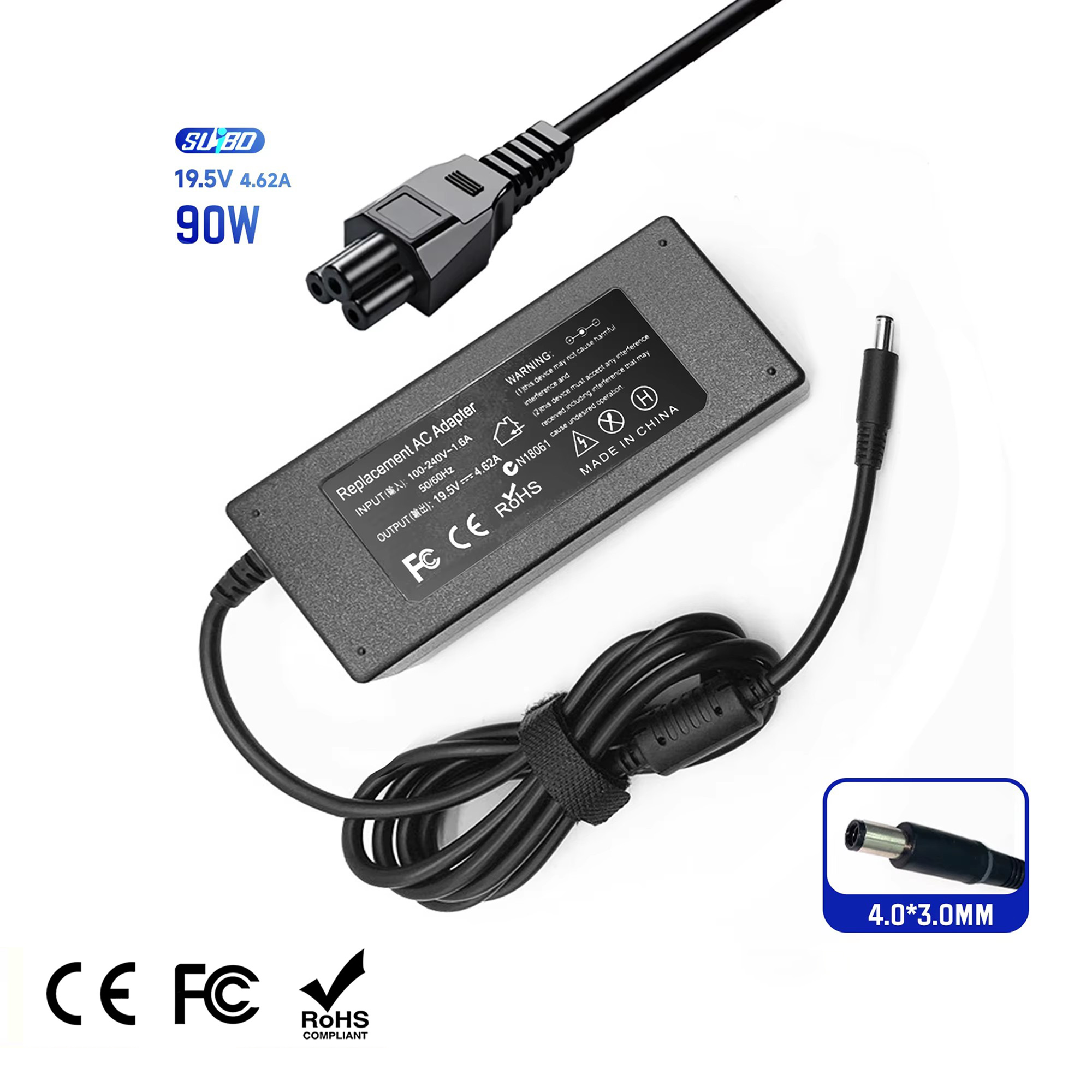 90W 19,5 v 4.62a адаптер питания для ноутбука Зарядное устройство 4,5x3,0 мм наконечник с PD 3,0 OTP OVP защита для ноутбука зарядка