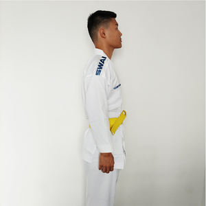 Venta al por mayor personalizado Kimono Wkf aprobado Uniforme De Karate Gi Equipo De Entrenamiento <span class=keywords><strong>Smai</strong></span> Karate Uniforme - Product Image 3