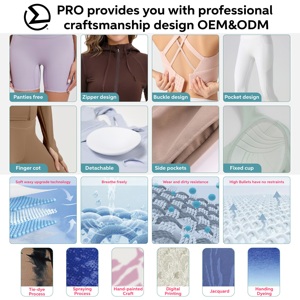 Dài Tay Áo Dây Kéo Áo Khoác Với Ngón Tay Cái Lỗ Chất Lượng Cao Thể Thao Yoga Thiết Lập Tùy Chỉnh Activewear Bộ Cho Phụ Nữ Thể Thao Yoga Ropa - Product Image 3