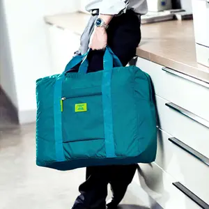 Maleta de viaje plegable clásica de gran capacidad, bolso de equipaje de nylon resistente al agua, barata, venta al por mayor