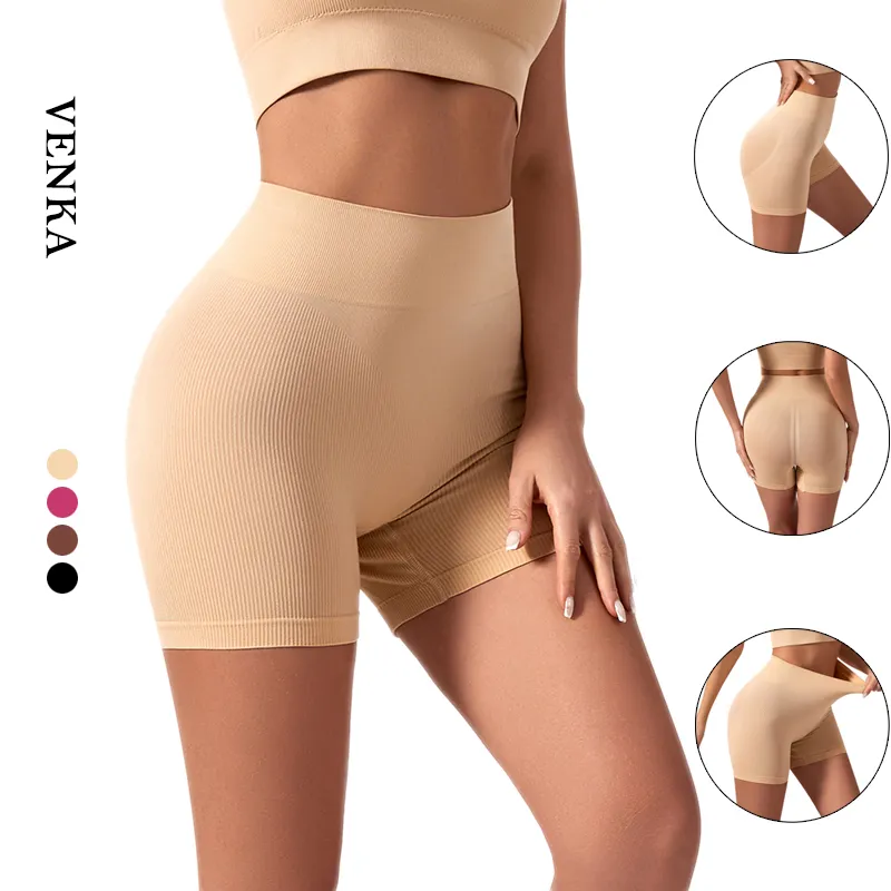 Artı boyutu kadınlar dikişsiz karın kontrol vücut post-doğum vücut şekillendirici kısa popo zayıflama pantolon kadın için Shapewear