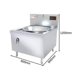 Brûleur à <span class=keywords><strong>wok</strong></span> commercial en acier inoxydable <1000W avec commande intelligente, installation sur plan de travail étanche - Product Image 3