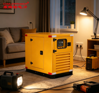 Générateur diesel silencieux Volvo 10 kVA 20 kVA 30 kVA avec système de refroidissement par eau pour générateur de secours domestique