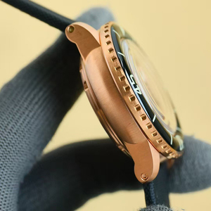 Reloj Clásico de Alta Calidad con Fecha Automática, Caja Luminosa en Oro Rosa, Esfera Negra, Cristal de Zafiro, Correa de Lona, Reserva de Marcha para Hombre - Product Image 5
