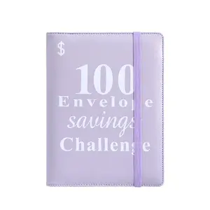 Пользовательские оптовые 100 конверты для сбережений A5 планировщик блокнот 100 конверты для экономии денег