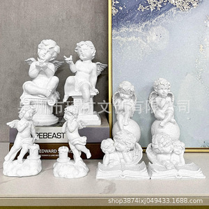 European Style <b>Angel</b> Figurine With Led <b>Lighting</b> Matte Finish Desktop Decor For Living Room Gift - Product Image 5
