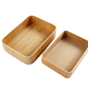 home storage organization Wooden storage container bin