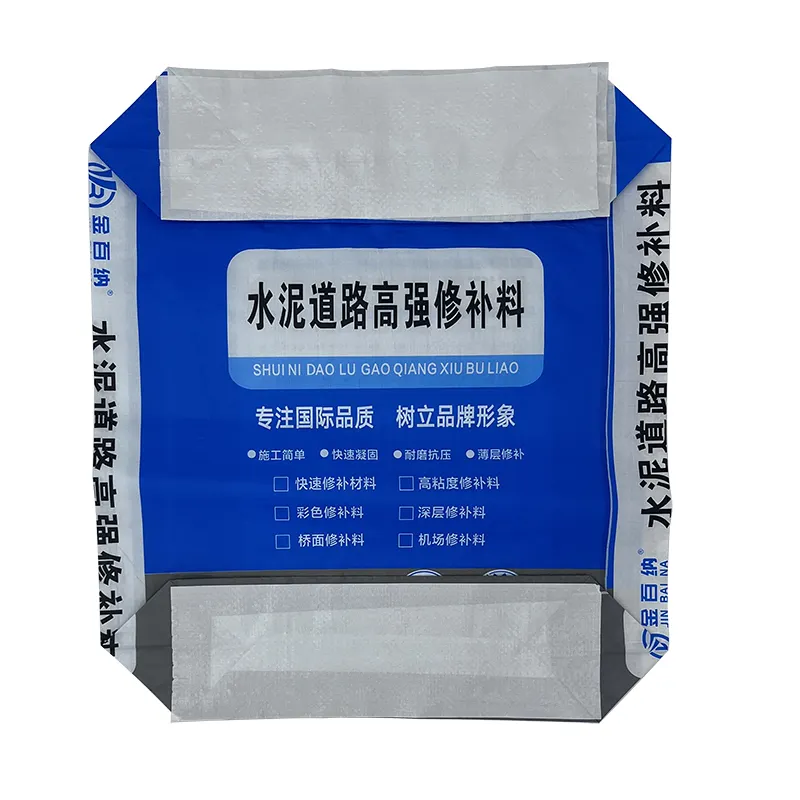 Factory Direct Square bottom open pp woven bag for Cement Building material