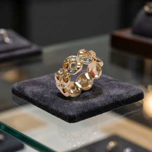 Anillo de Plata con Piedras Preciosas para Mujer, Diseño 2022, R-12529, Joyería de Alta Moda, Elegante y Moderno, Chapado en Plata, Regalo para Fiestas, Estilo Tailandés - Product Image 3