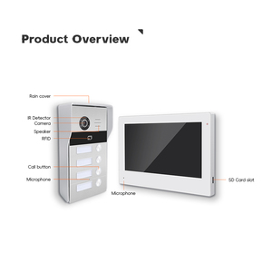 ระบบโทรศัพท์ประตูวิดีโอโลหะ สมาร์ทโฮม 1080P ระบบกันน้ำ ระบบเข้าออก RFID สำหรับวิลล่า 97703+97220IC-4 S - Product Image 5