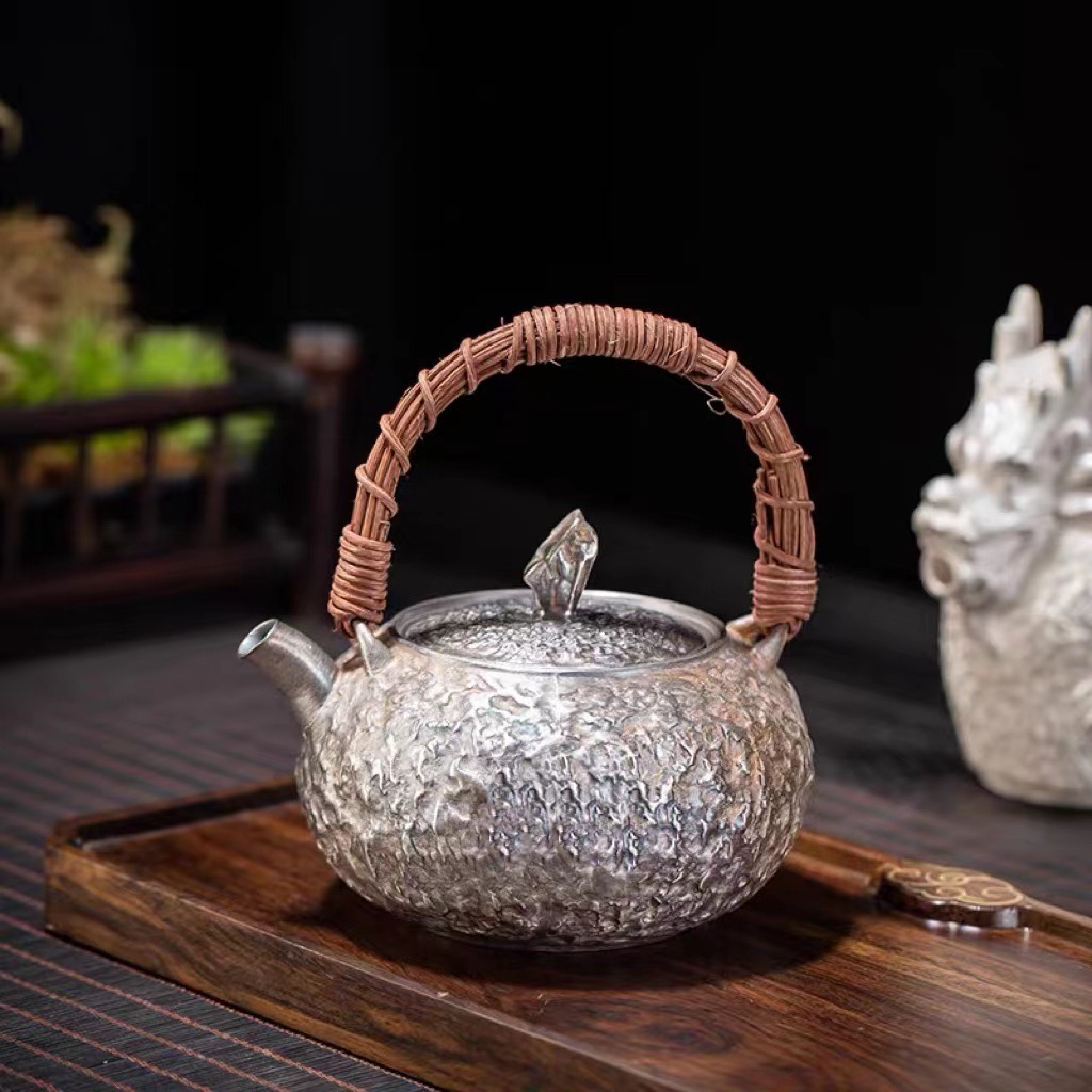 Silver Teapot with Handle