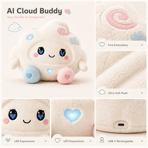 Peluche Émotionnelle Compagnon d'âme pour le développement des compétences linguistiques, aide au sommeil, ami de rêve, cadeau câlin - Product Image 4