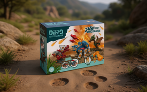 Jouet robot dinosaure Dik9 avec effets lumineux et sonores pour enfants de 8 à 13 ans, jouet robot électronique en plastique télécommandé - Product Image 2