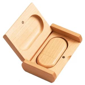 Wooden Usb Flash Drive With <strong>Box</strong> 8Gb 16Gb 32Gb Pendrive Bamboo Cle Usb <strong>Memory</strong> Stick 64gb 128gb Flashdisk - Product Image 1
