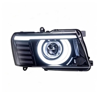 Ensemble de phares avant Nissan Patrol Y61 2005-2022, mise à niveau avec LED DRL, phares Angel Eye et clignotants dynamiques
