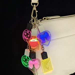 Ruiliang Acrylic Light Up <b>Keychain</b> 15 Color Cartoon Pendant <b>Anime</b> Gift Peripheral Charm Cultural Creative Logo Advertising Gift - Product Image 1