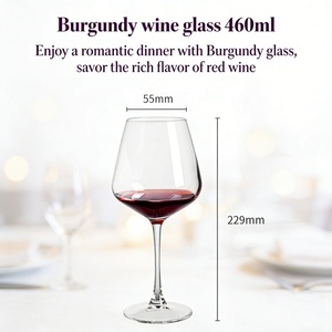 Copa de <span class=keywords><strong>Vino</strong></span> Borgoña Premium de 460 ml, Cristal sin Plomo, Ecológica, Moderna, Borde Ultrafino, para Vinos Tintos Pinot Noir, Calidad de <span class=keywords><strong>Restaurante</strong></span> - Product Image 2