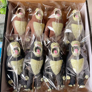 ตุ๊กตาลิงยืดหยุ่นแบบการ์ตูน ทำจาก TPR เนื้อนุ่ม สีน้ำตาล ดำ เทา ของเล่นบีบคลายเครียดรูปสัตว์เหมือนจริง - Product Image 2