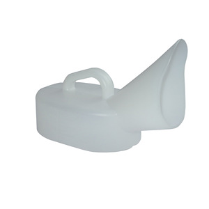 Urinoir féminin de grand diamètre 800 ml en plastique portable ovale avec graduations pour femmes alitées - Product Image 4